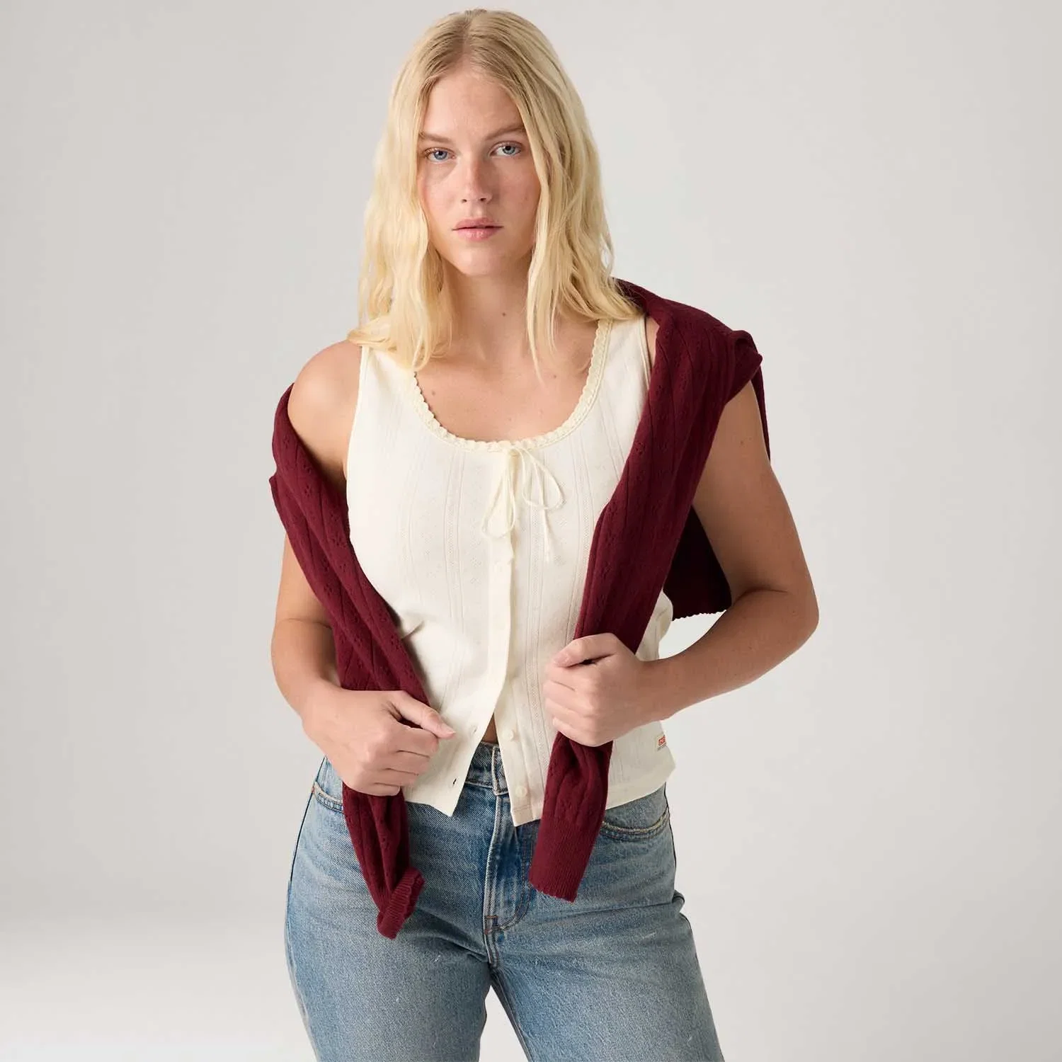 Regata Levi's® Dry Goods Pointelle Lace Off White