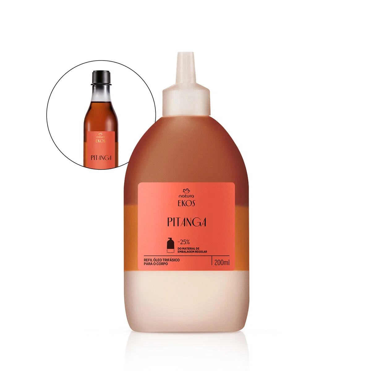 Refil Óleo Trifásico Desodorante Corporal Ekos Pitanga 200ml