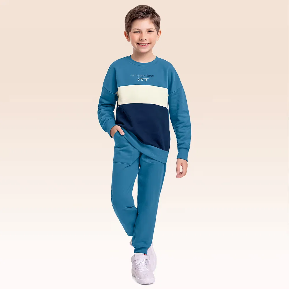 Conjunto blusão e calça moletom