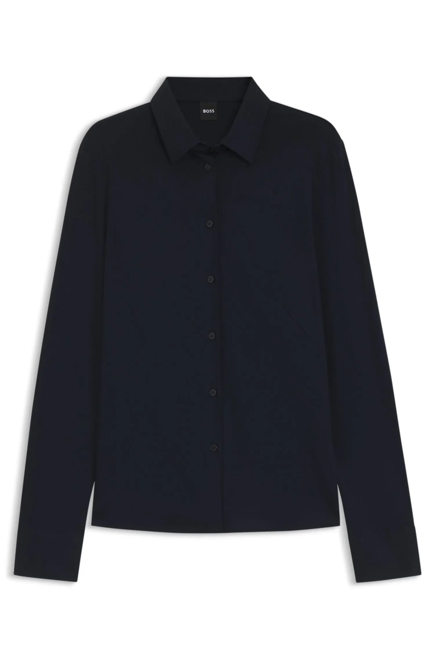 Blusa De Ajuste Extra-Slim Em Jersey De Algodão — imagem 1