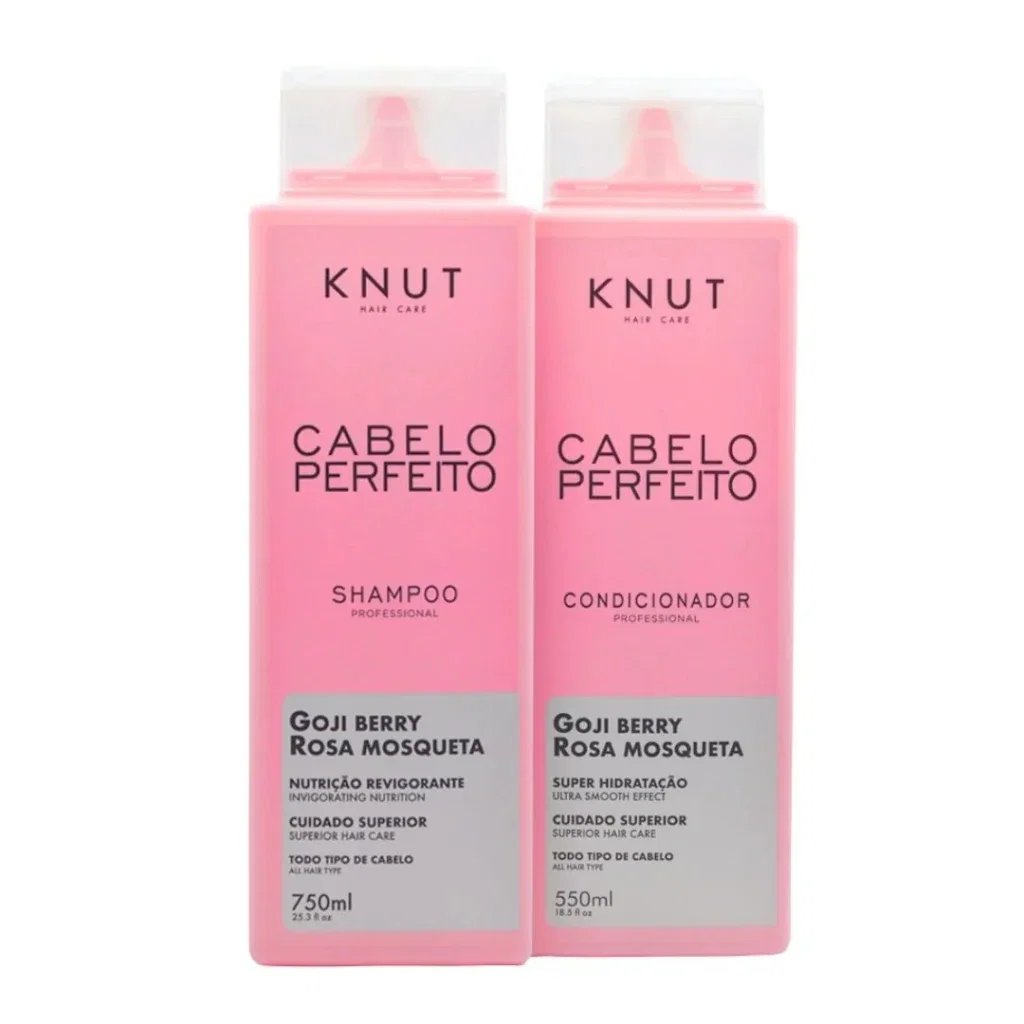 Kit Knut Cabelo Perfeito Shampoo 750ml + Condicionador 550ml