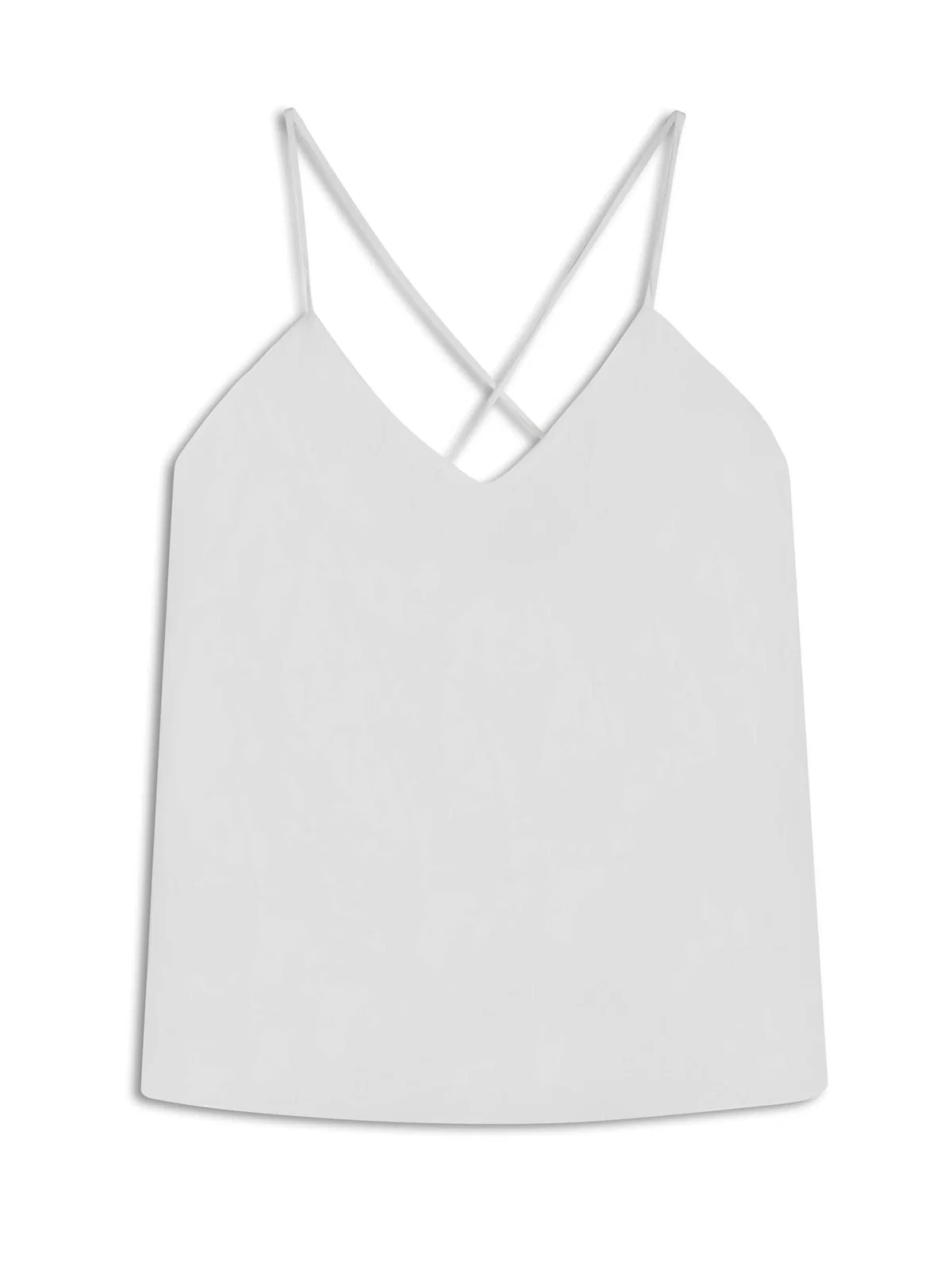 Blusa Acetinada Sleeveless Adjustment Branco