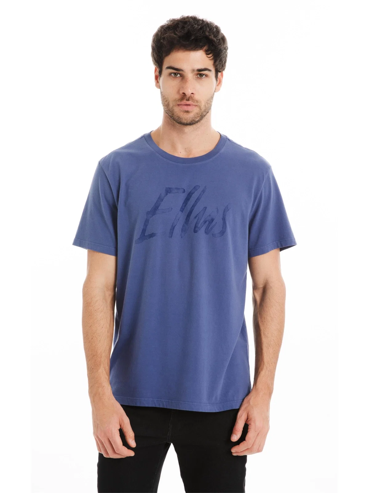 T-Shirt Cotton Fine Maxi Ellus Classic Azul Jeans — imagem 1