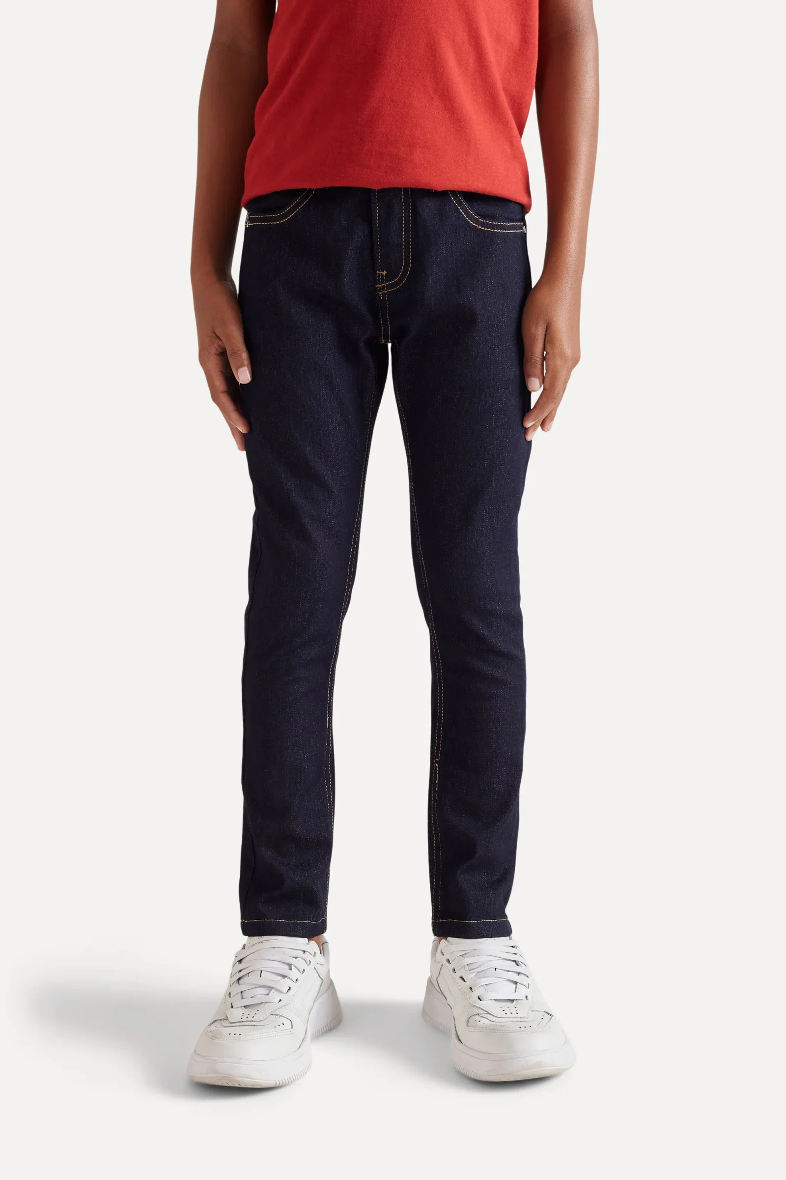Calça Mini Jeans Skinny Deep Blue