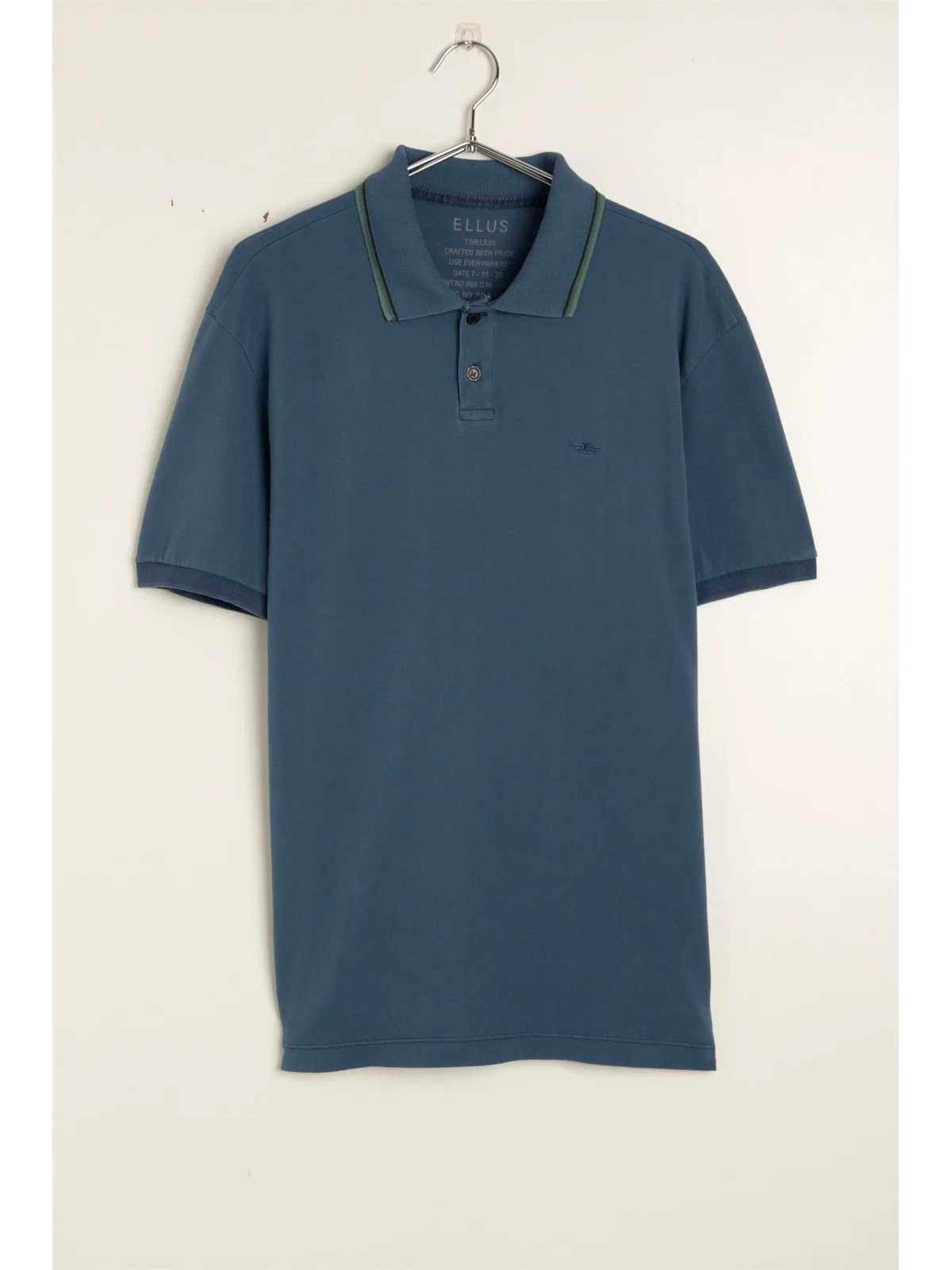 Polo Piquet Washed Mirror Dark Navy — imagem 1