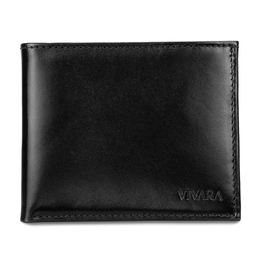 Carteira Masculina Couro Preto — imagem 1