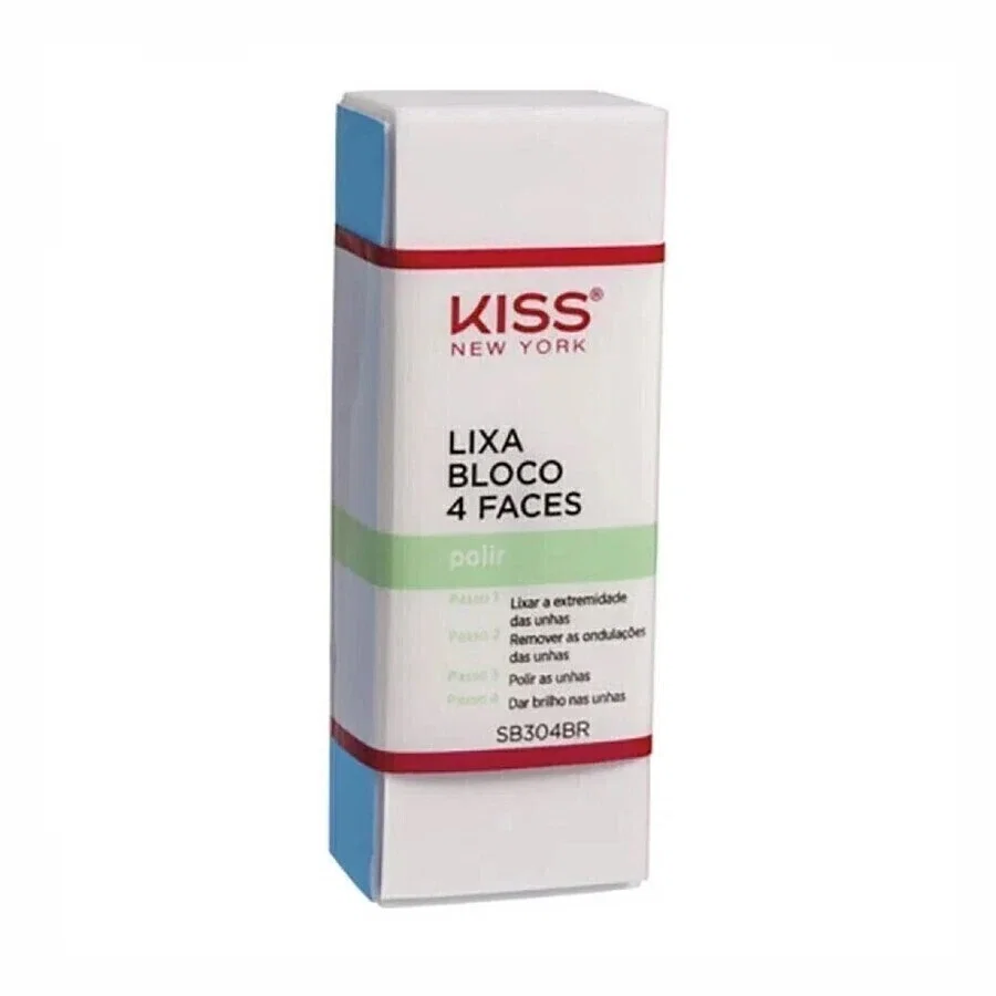 Lixa Bloco para Polimento Kiss New York 4 Faces