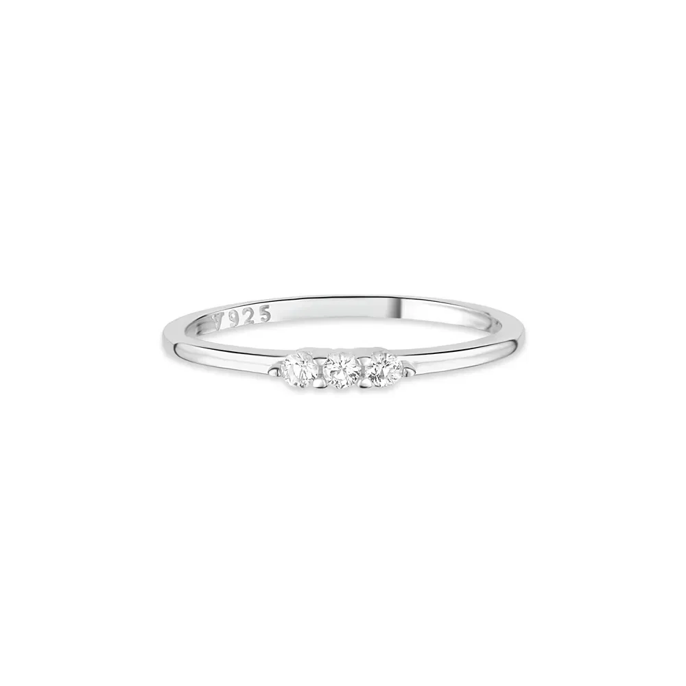 Anel Life Shine em Prata 925 com Pedras Incolores — imagem 1