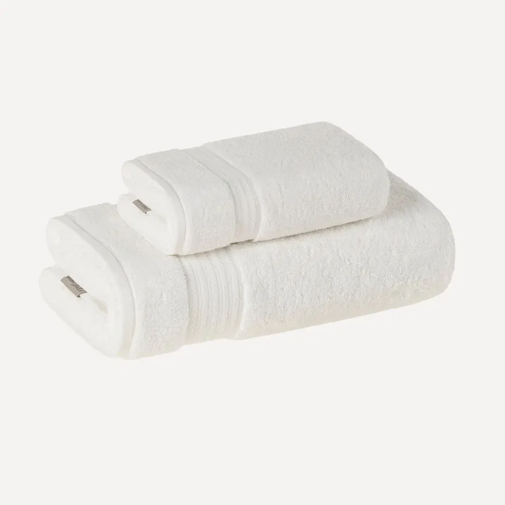 Kit Toalha Banhão e Rosto Magna Branco