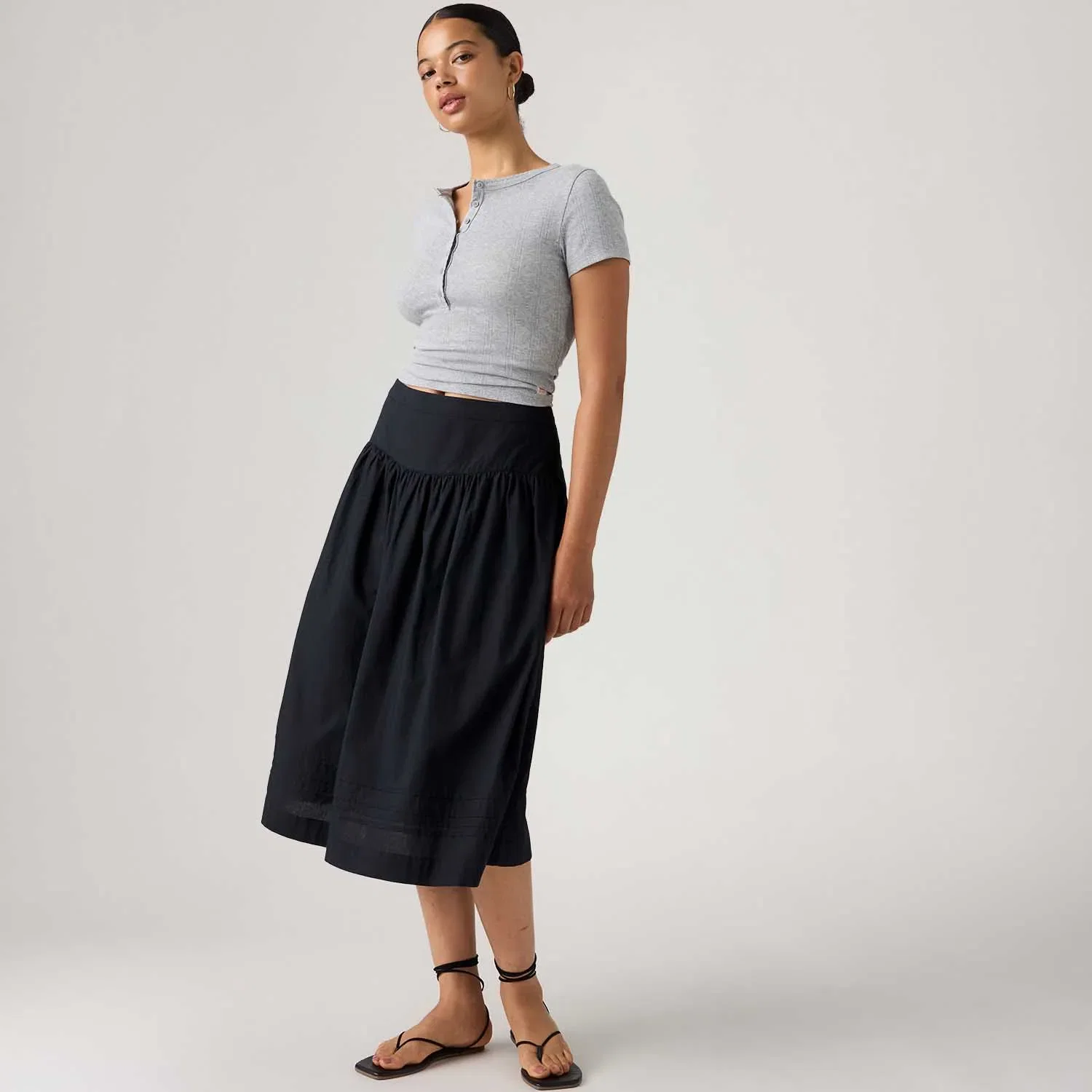Saia Levi's®Midi Brionna Preta