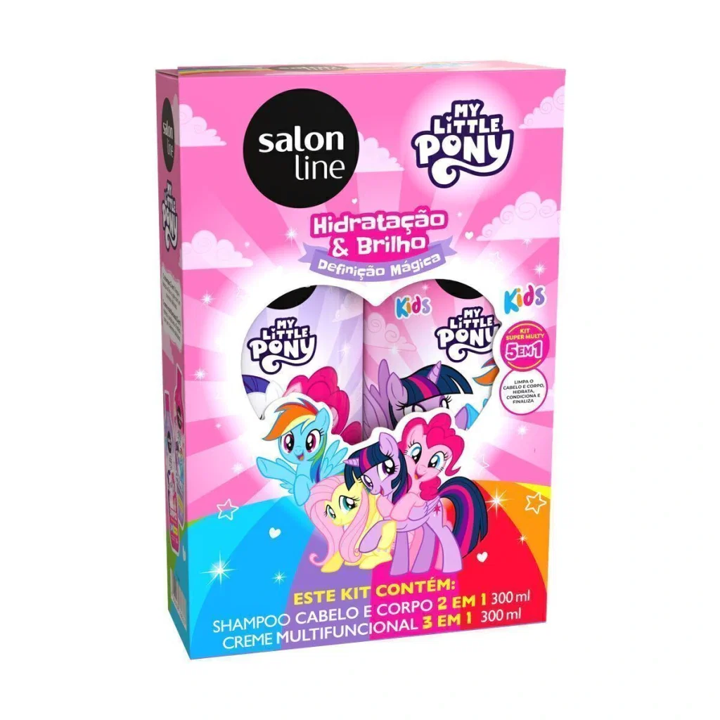 Kit Salon Line Kids My Little Pony Shampoo 300ml + Creme Multifuncional 300ml