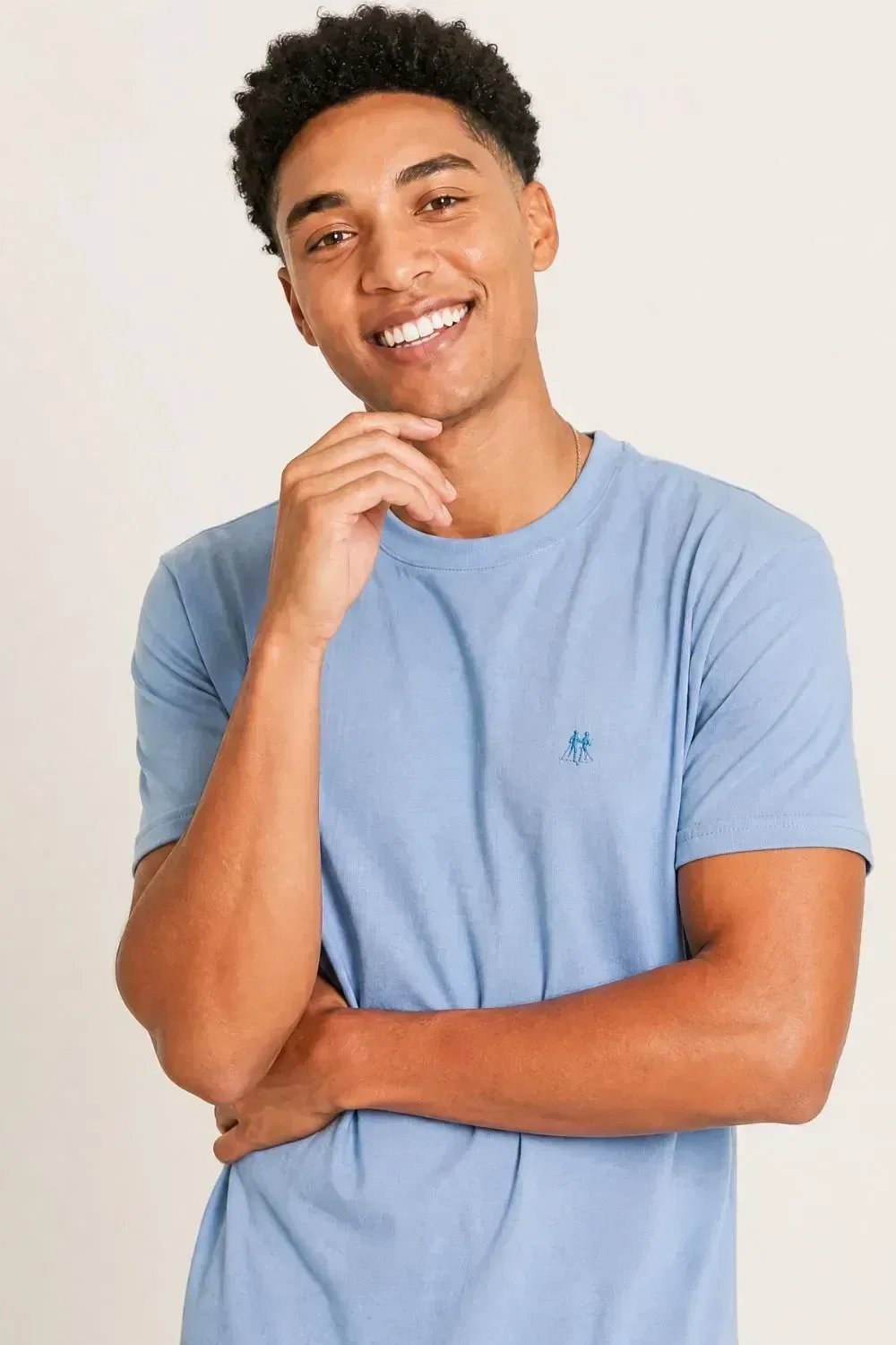 Camiseta Básica Confortável Polo Wear Azul Claro