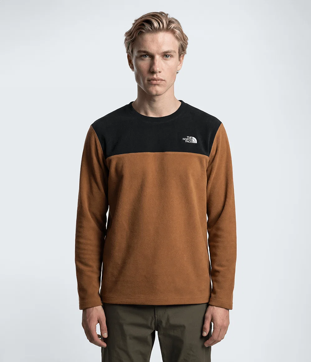 Fleece Masculino Glacier Crew Burnt Umber