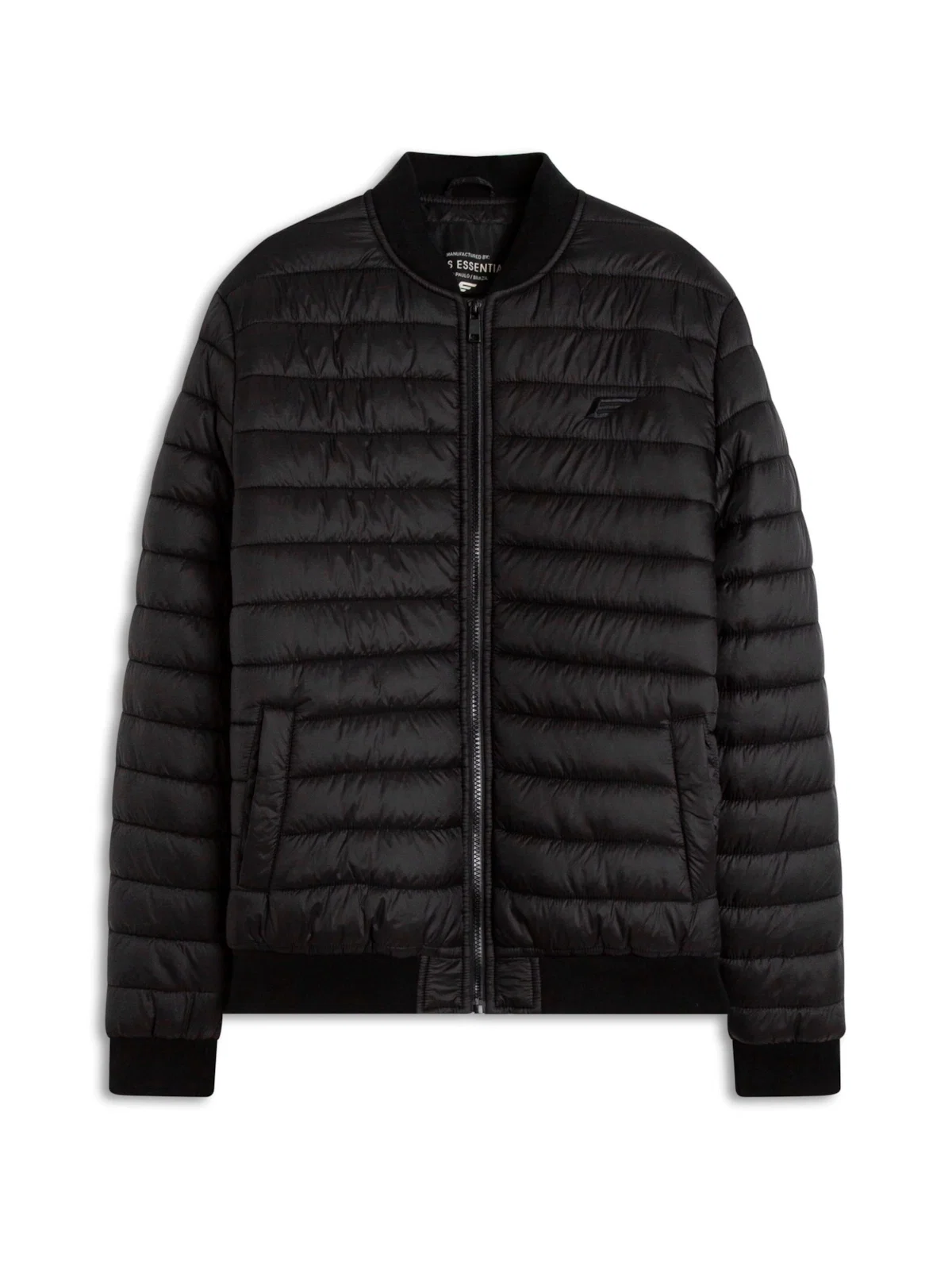 Jaqueta Ellus Nylon Bomber Puffer Preto — imagem 1