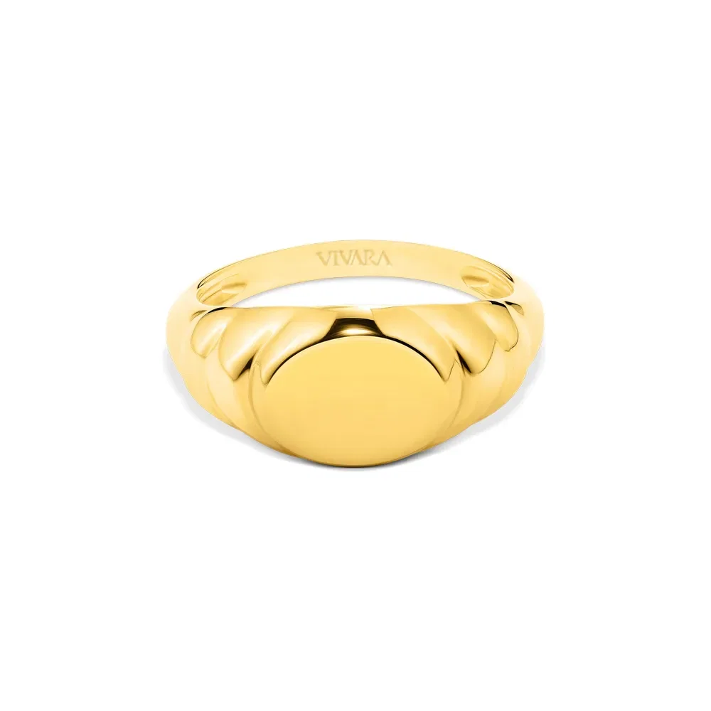 Anel Signet em Ouro Amarelo 18k — imagem 1