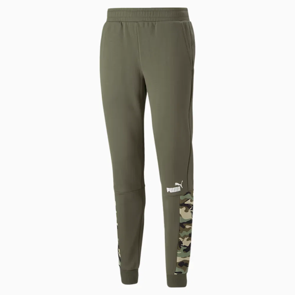 Calça de Moletom Essentials Block Camo Fleece Masculina