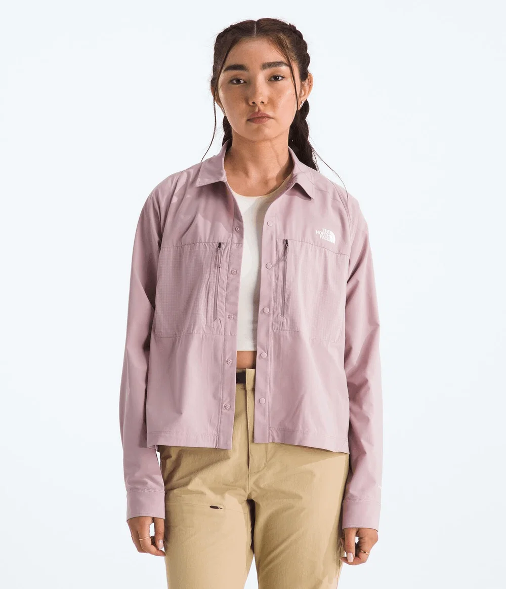 Camisa Feminina Trail Lightrange Manga Longa Metal Pink