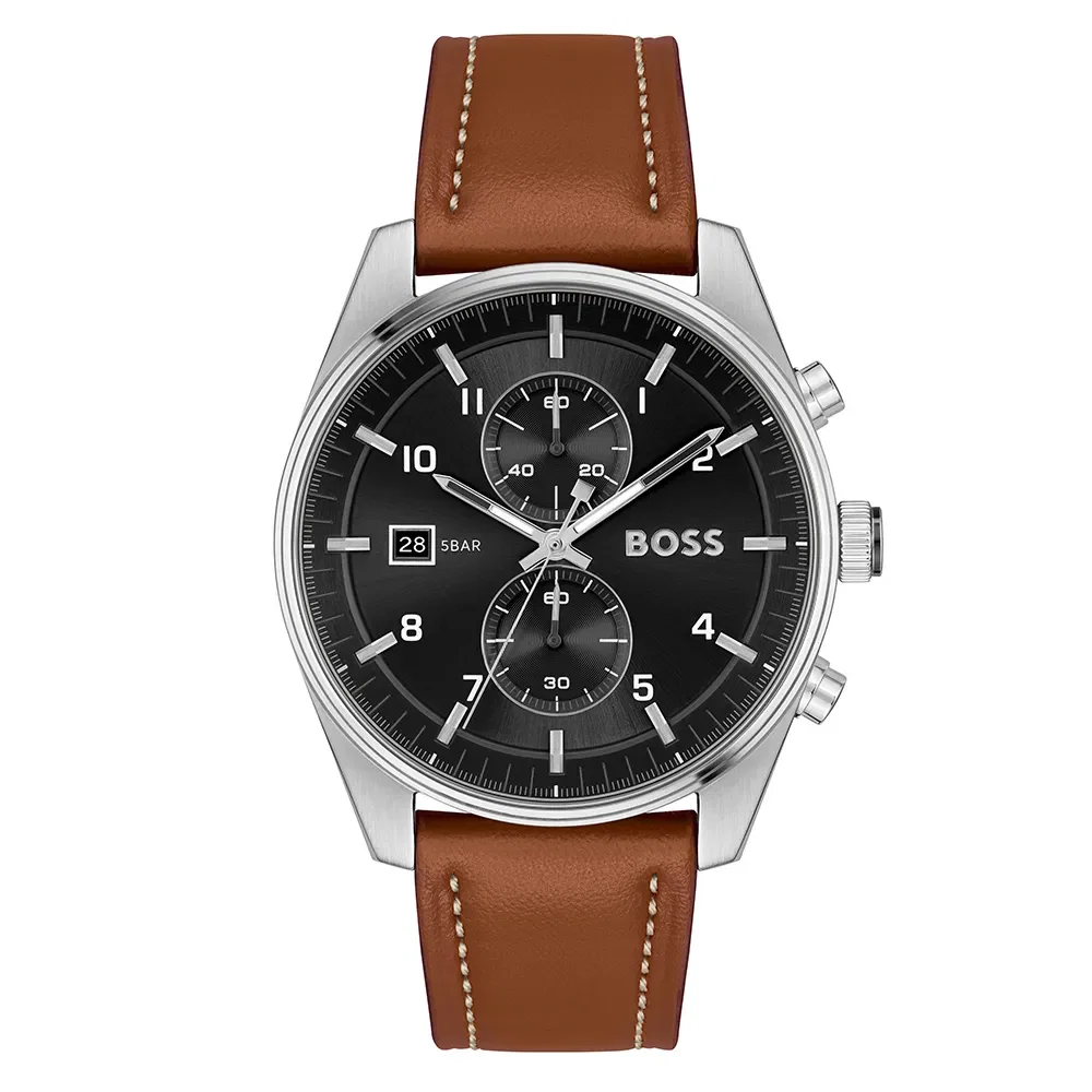 Relógio Boss Masculino Couro Marrom 1514161 — imagem 1