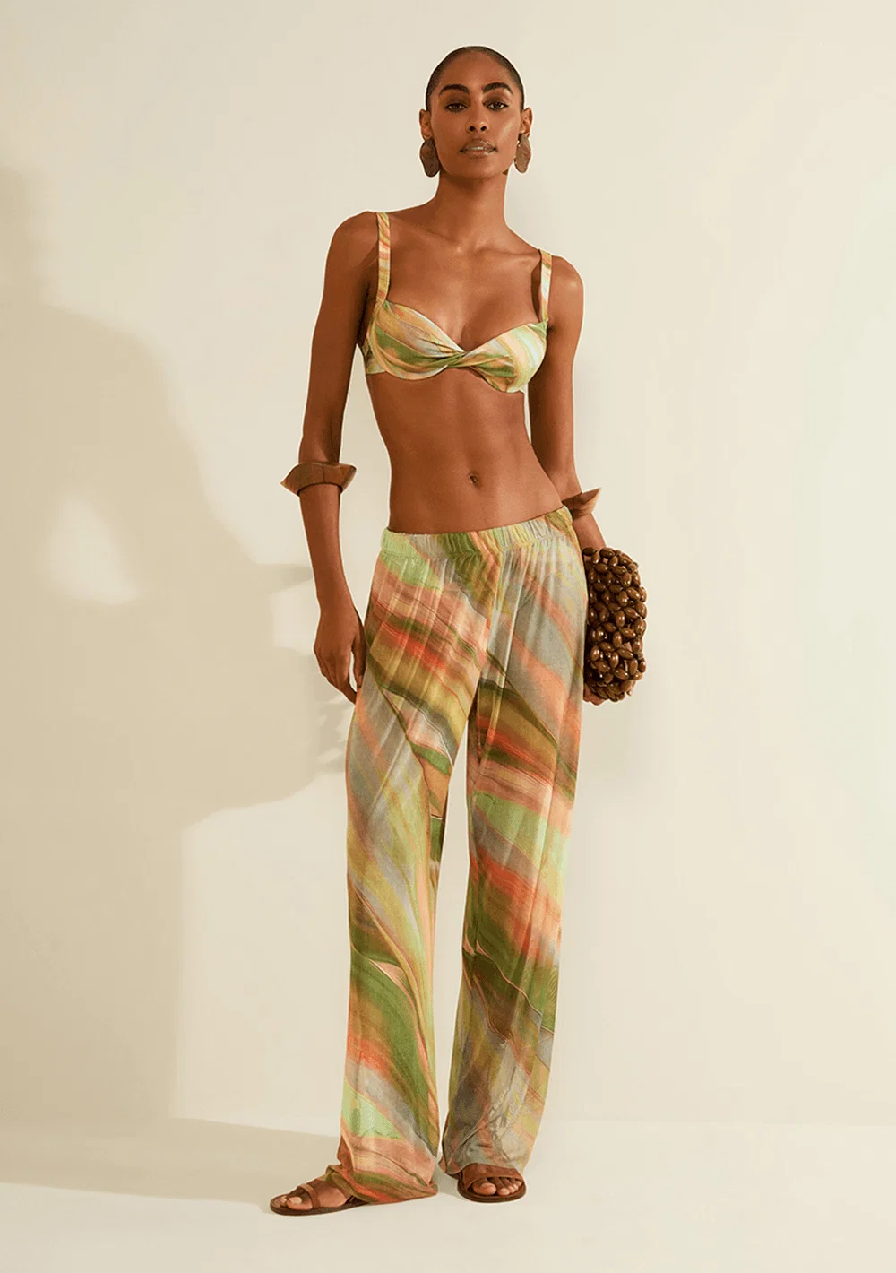 Calça Morena Rosa Sasha Reta Alta Verde