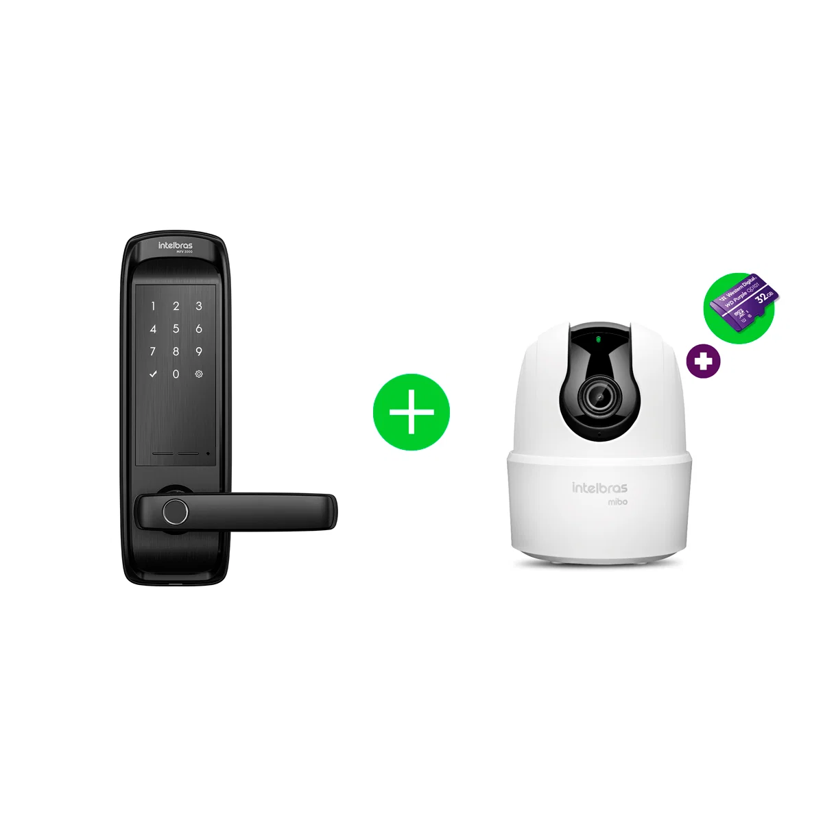 Kit Fechadura Inteligente MFV 3000 com Câmera Visão 360° IME 360 3MP — imagem 1