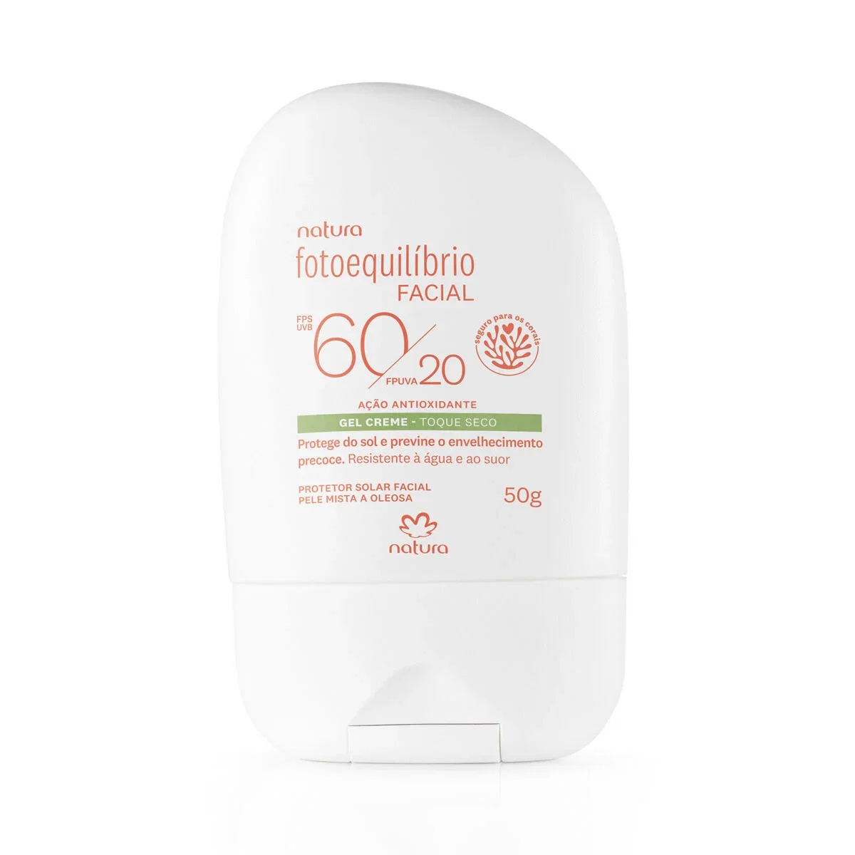 Protetor Facial Gel Creme FPS 60 FPUVA 20 Fotoequilíbrio 50 g — imagem 1