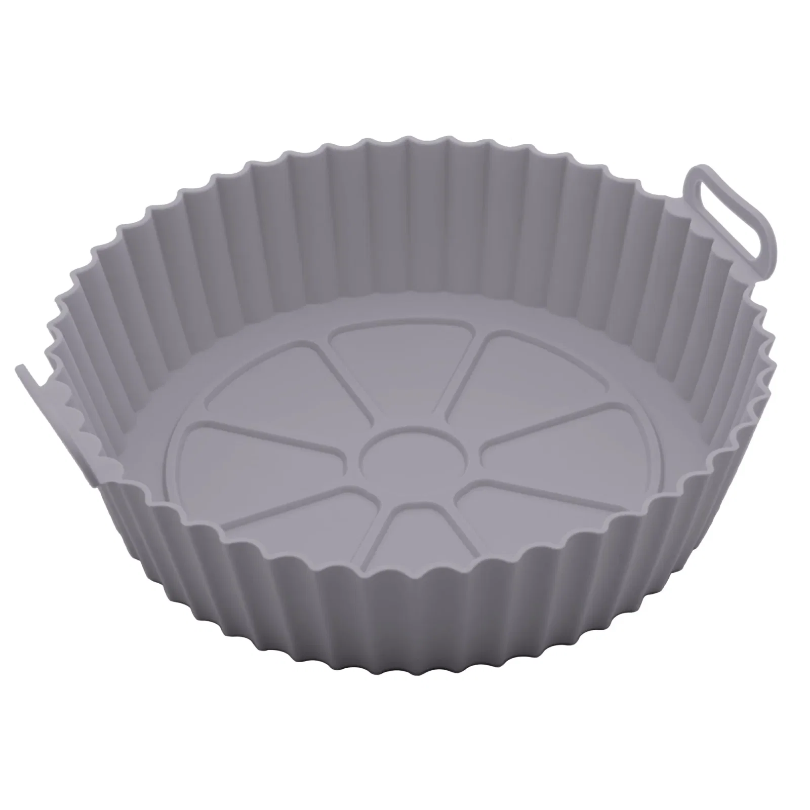 Cesta Air Fryer Redonda de Silicone 6,5x19x19cm Lyor Cinza — imagem 1