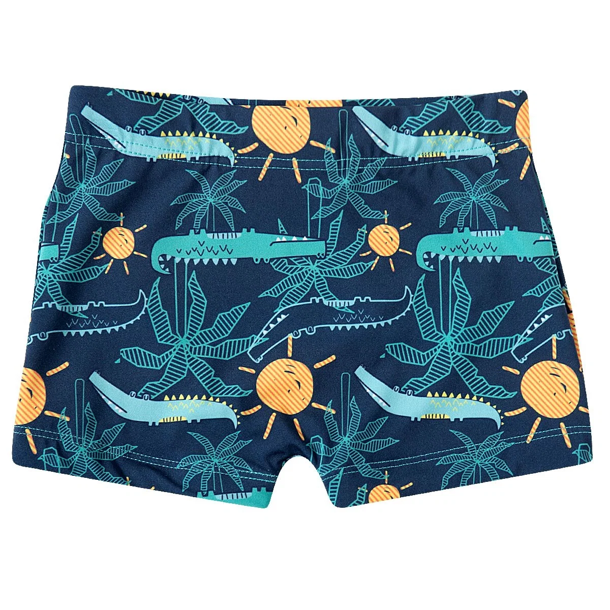 Shorts Praia Kids Jacaré Tropical Lycra Proteção Uv 50+ Tip Top