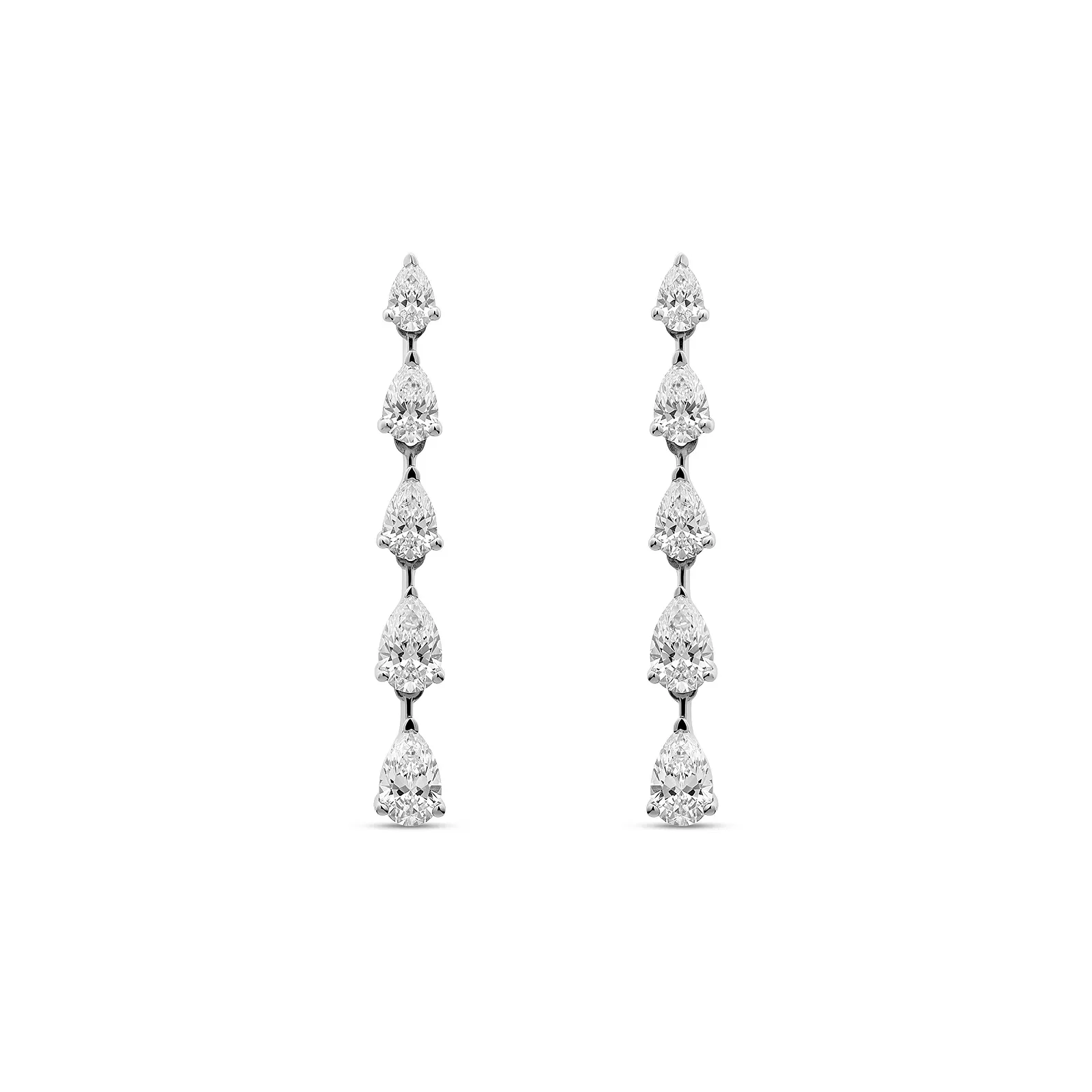 Brinco Venere em Ouro Branco 18K com Diamante de Laboratório 3,6 CT — imagem 1