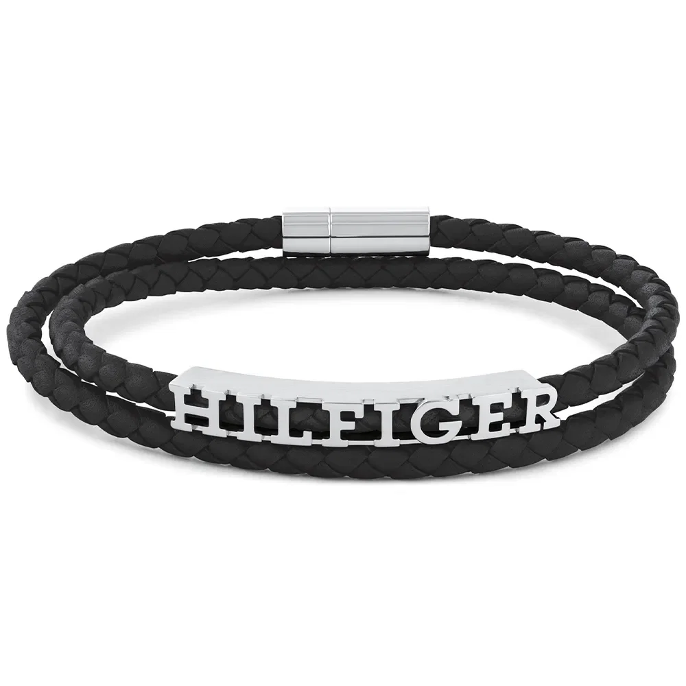 Pulseira Tommy Hilfiger Bryan Feminino em Couro Preto 2790587