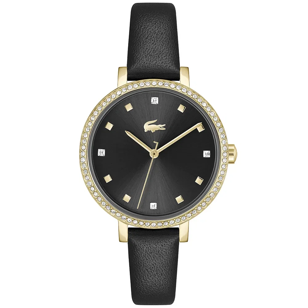 Relógio Lacoste Riga Feminino em Couro Preto 2001489 — imagem 1