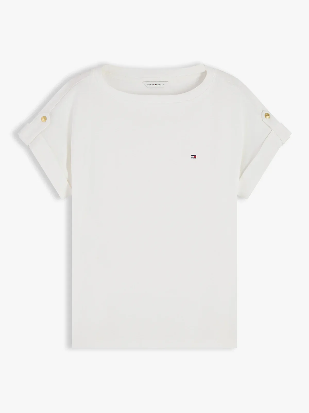 Camiseta Global Stripe Botão Gola Canoa — imagem 1