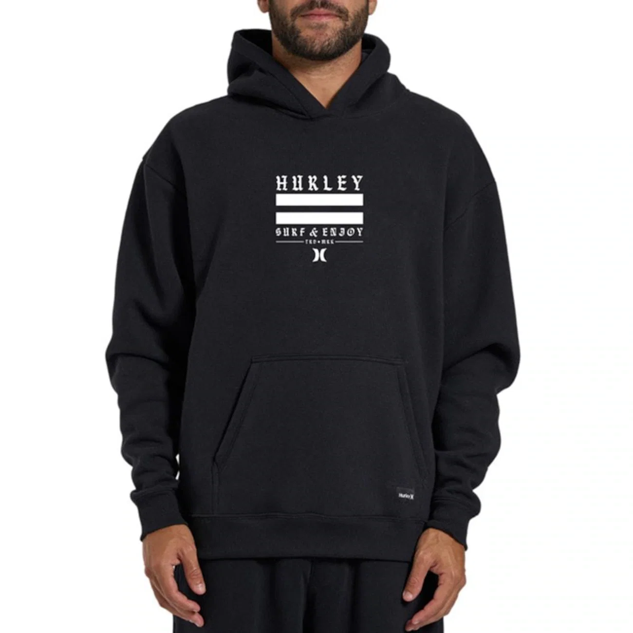 Blusão de Moletom Canguru Hurley Box Agacê Masculino