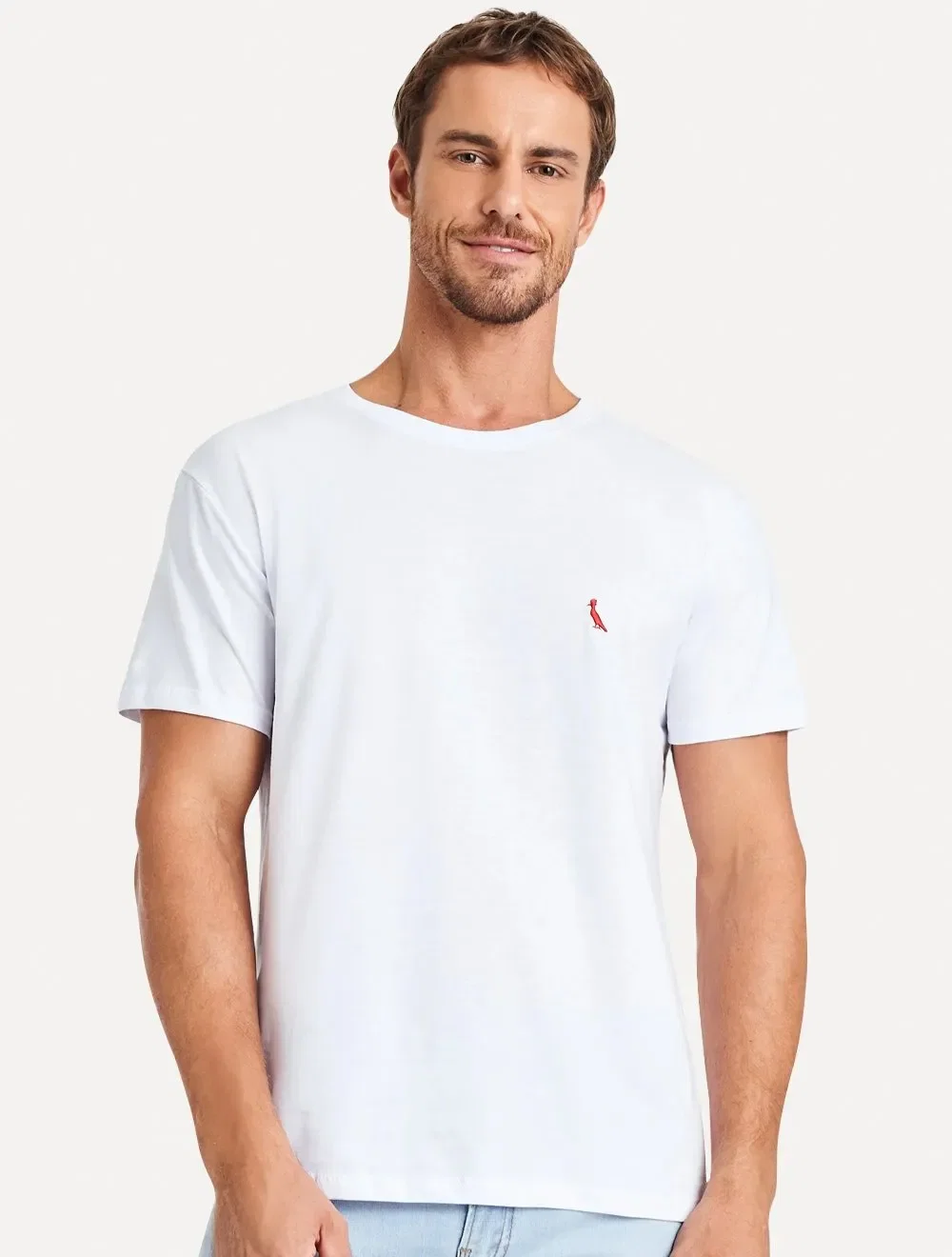 Camiseta Reserva Masculina Basic Red Woodpecker Branca — imagem 1