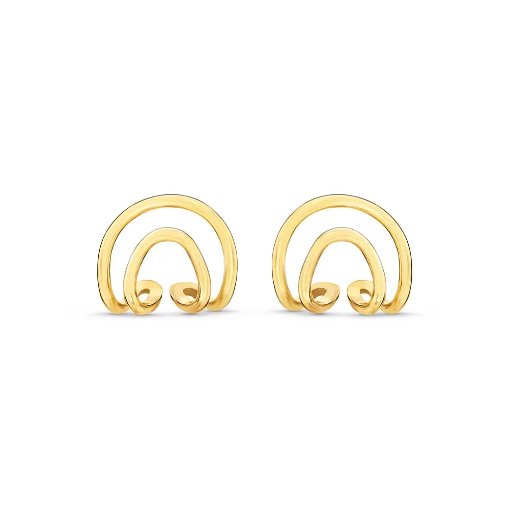 Brinco Existência em Ouro Amarelo 18k
