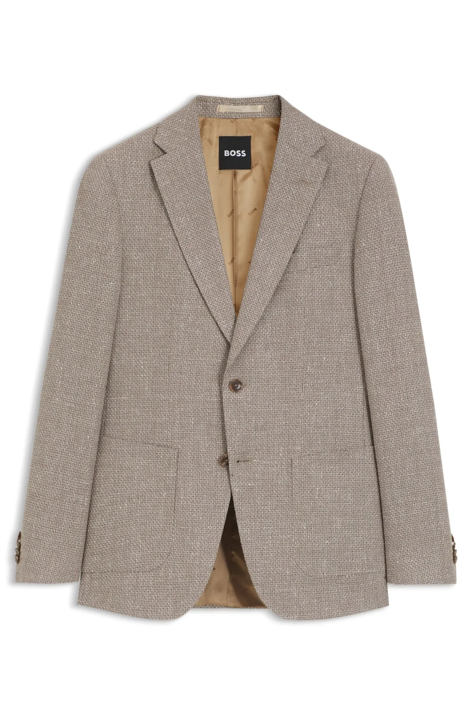 Blazer Slim Fit Em Mistura De Lã Virgem — imagem 1