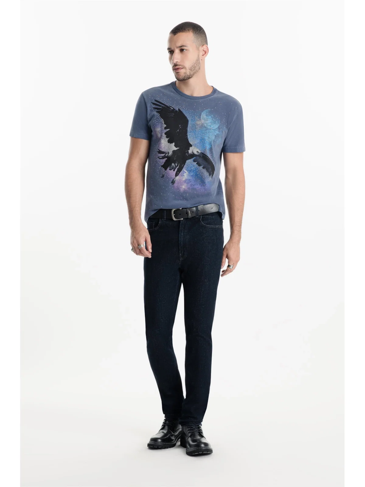 Calça Dark Forest Elastic Slim Lav. Escuro Ii — imagem 1