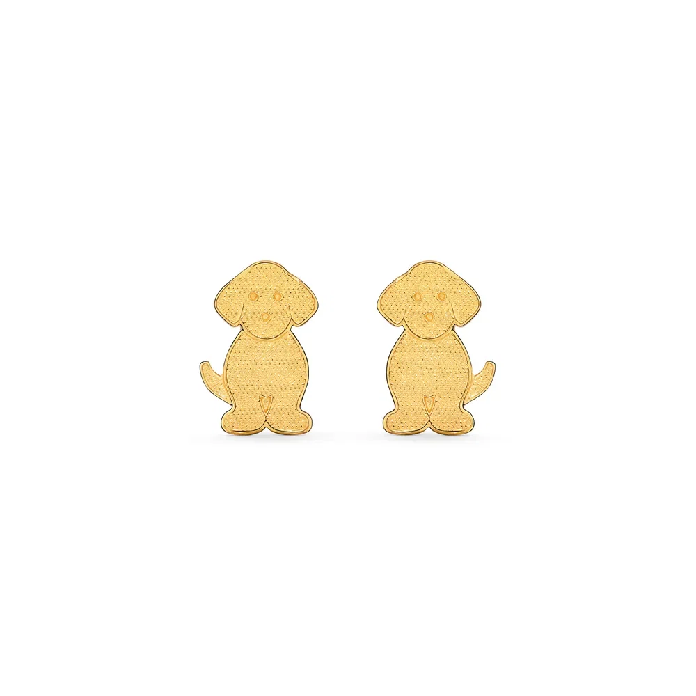 Brinco Life Lili Textura Prata com Banho Ouro Amarelo — imagem 1