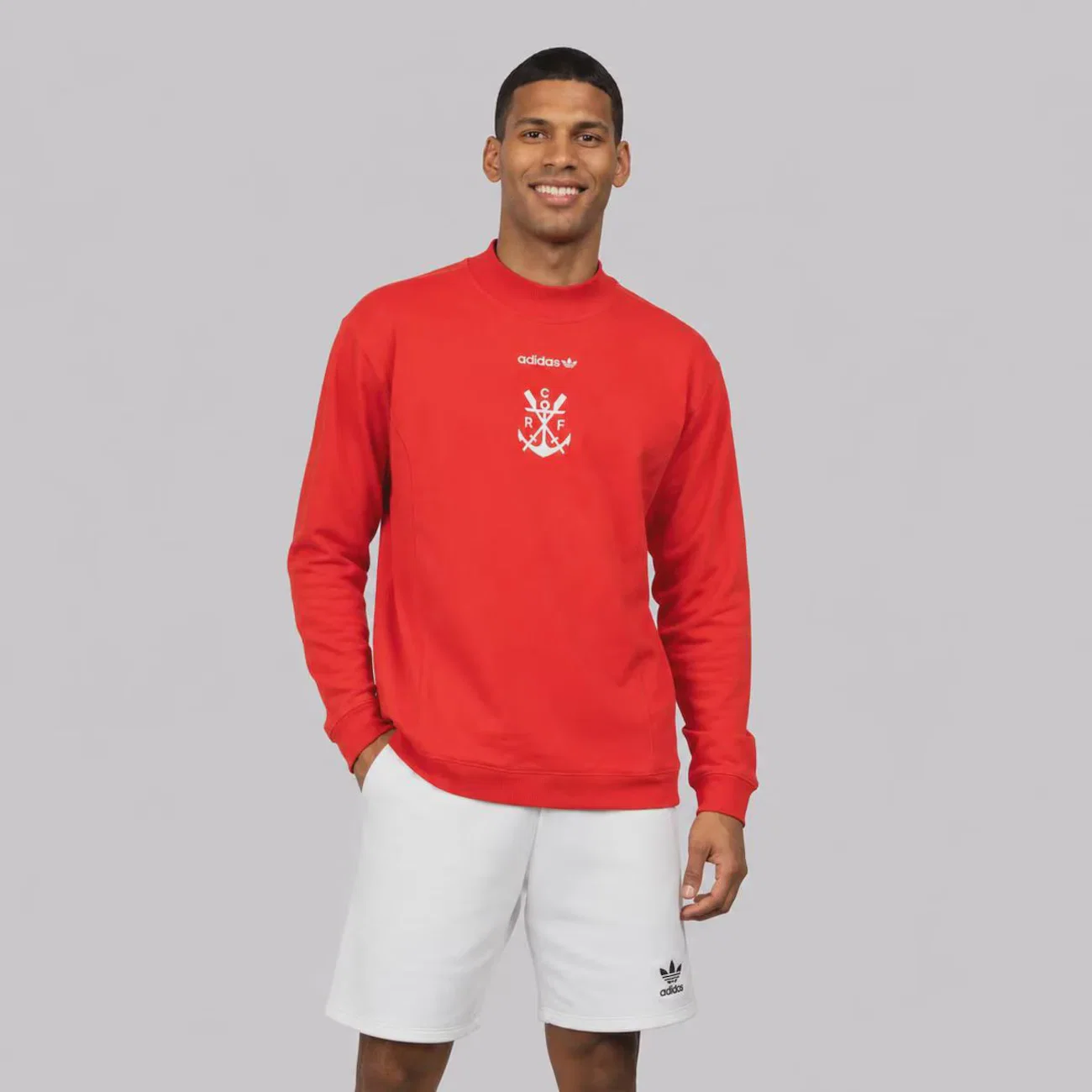 Blusão Moletom Flamengo EQT Adidas Masculino