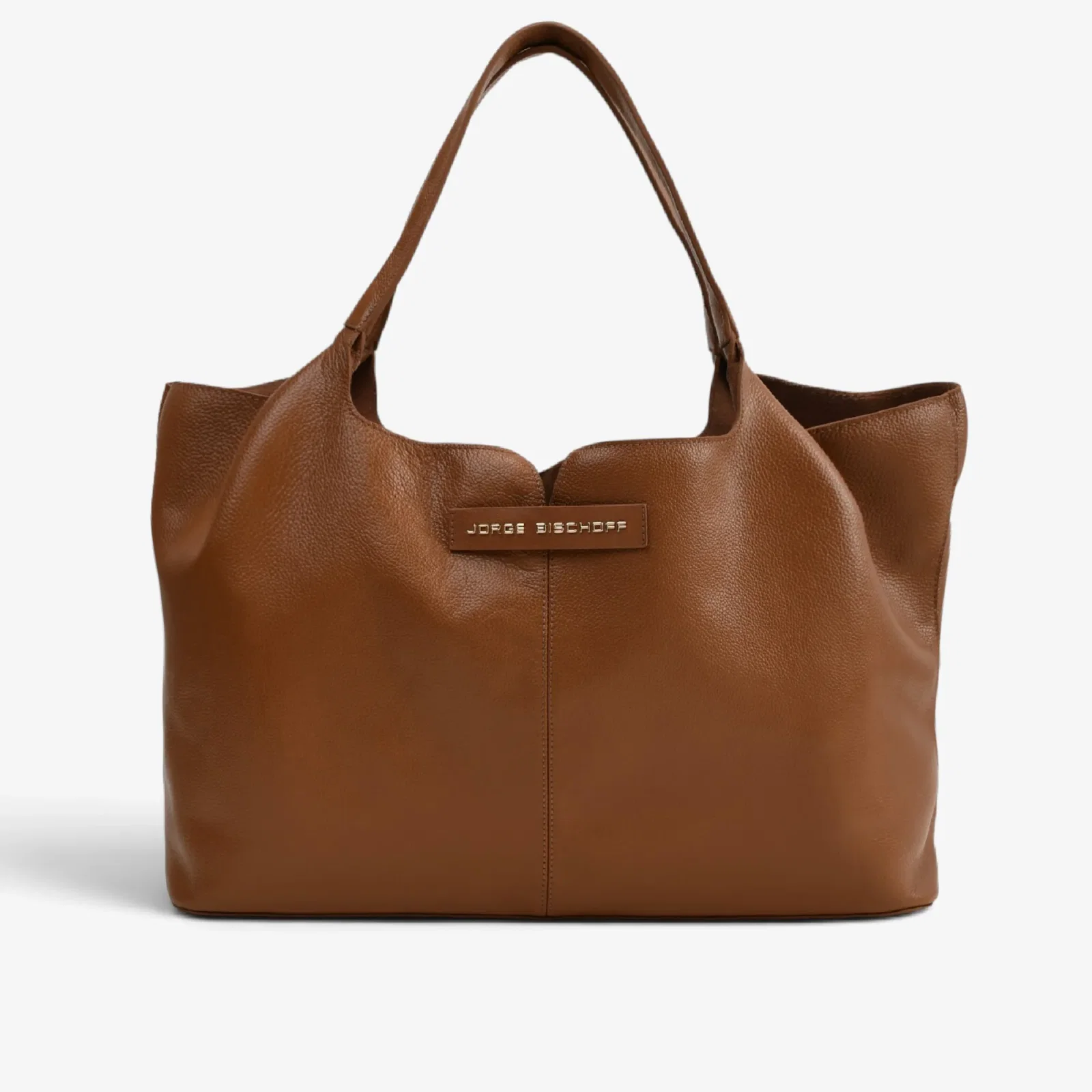 Bolsa Shopping Caramelo Mascavo Couro