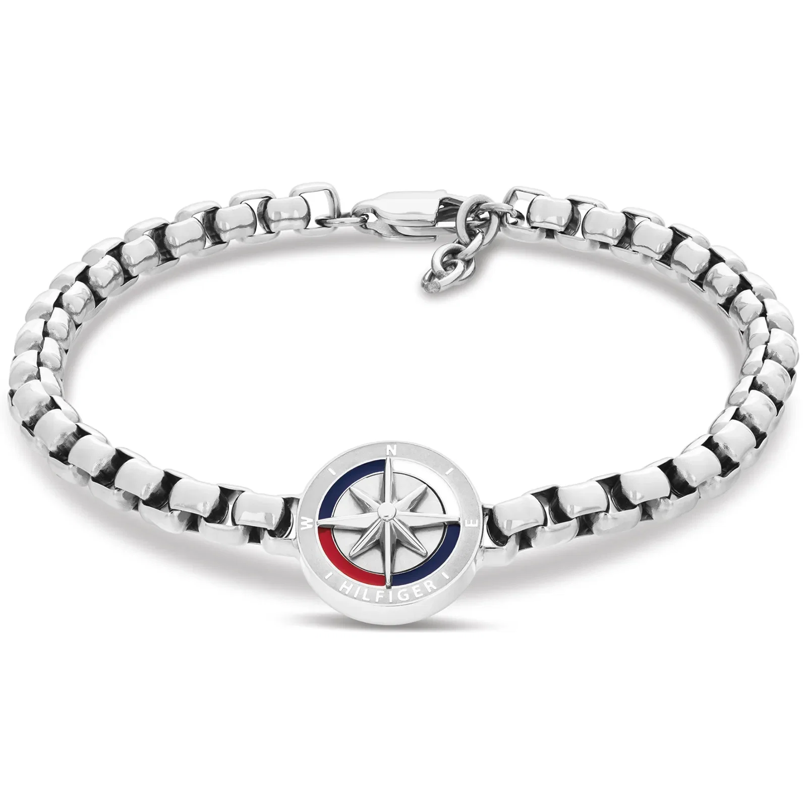 Pulseira Tommy Hilfiger Compass em Aço Prateado 2790726