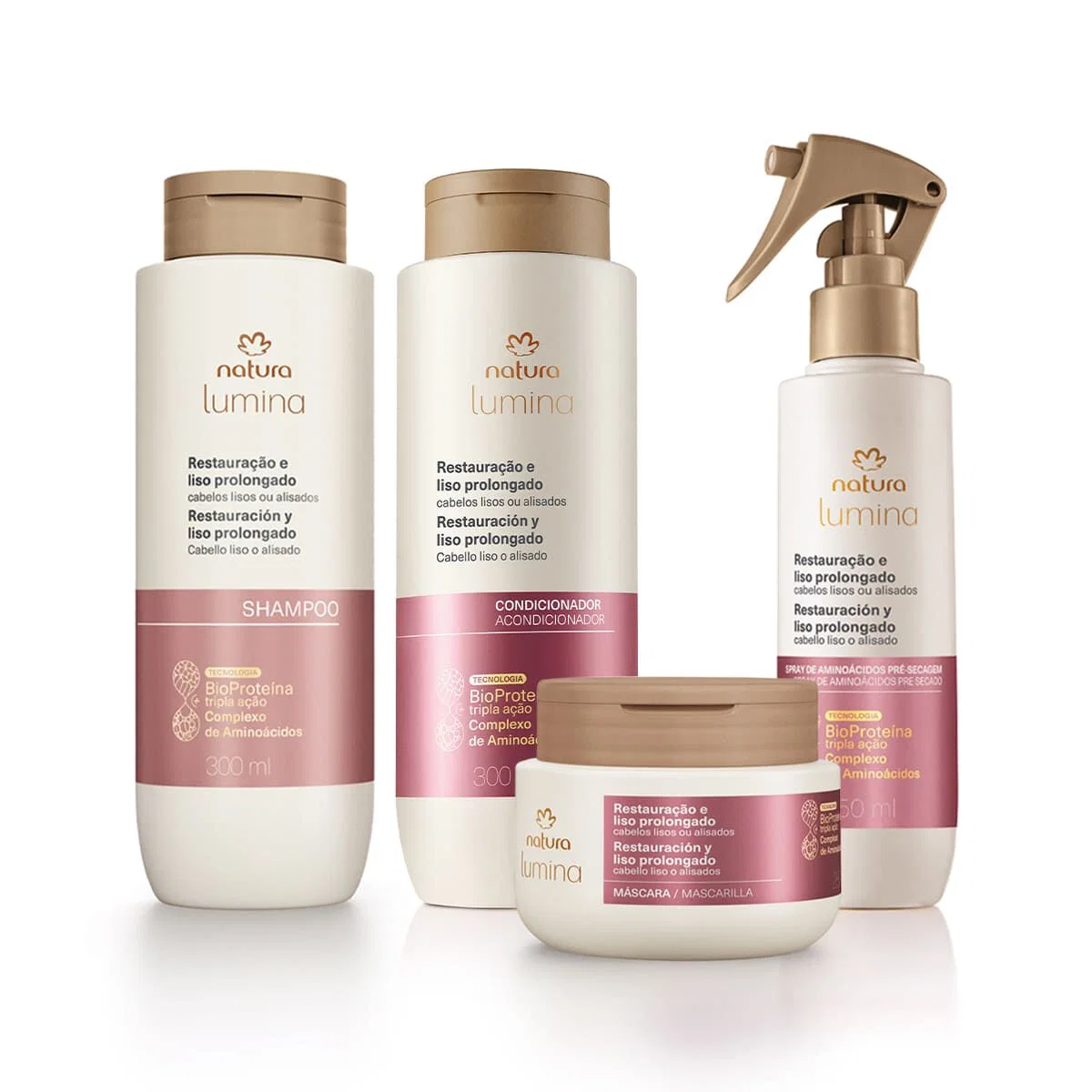 Kit Lumina para Restauração e Liso Prolongado (4 produtos) — imagem 1