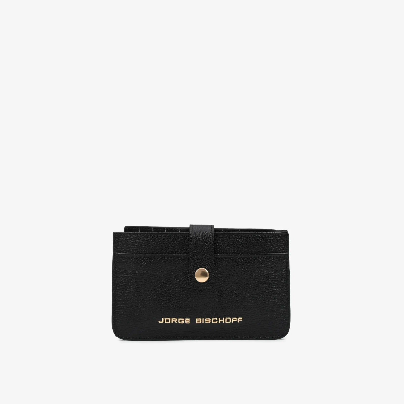 Carteira Feminina Preto Couro Croco — imagem 1