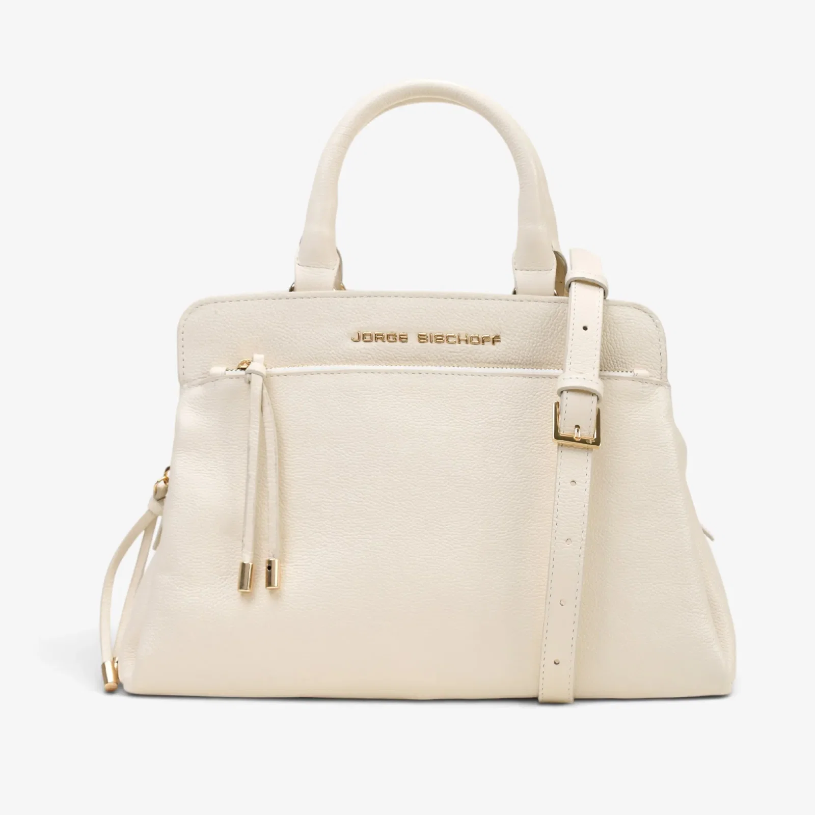 Bolsa Tote Off White Algodão Couro