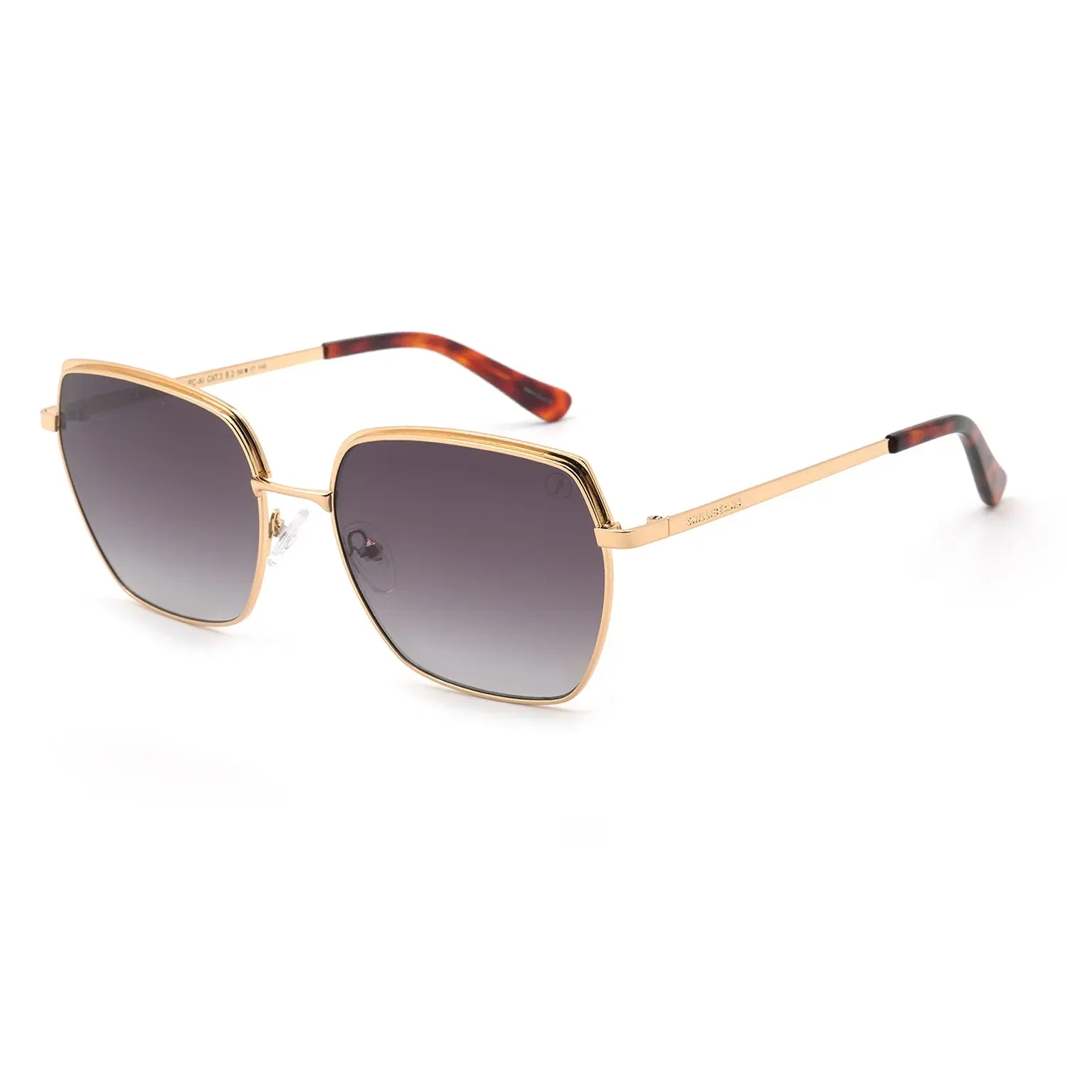 Óculos de Sol Feminino Chilli Beans Quadrado Degradê Dourado — imagem 1