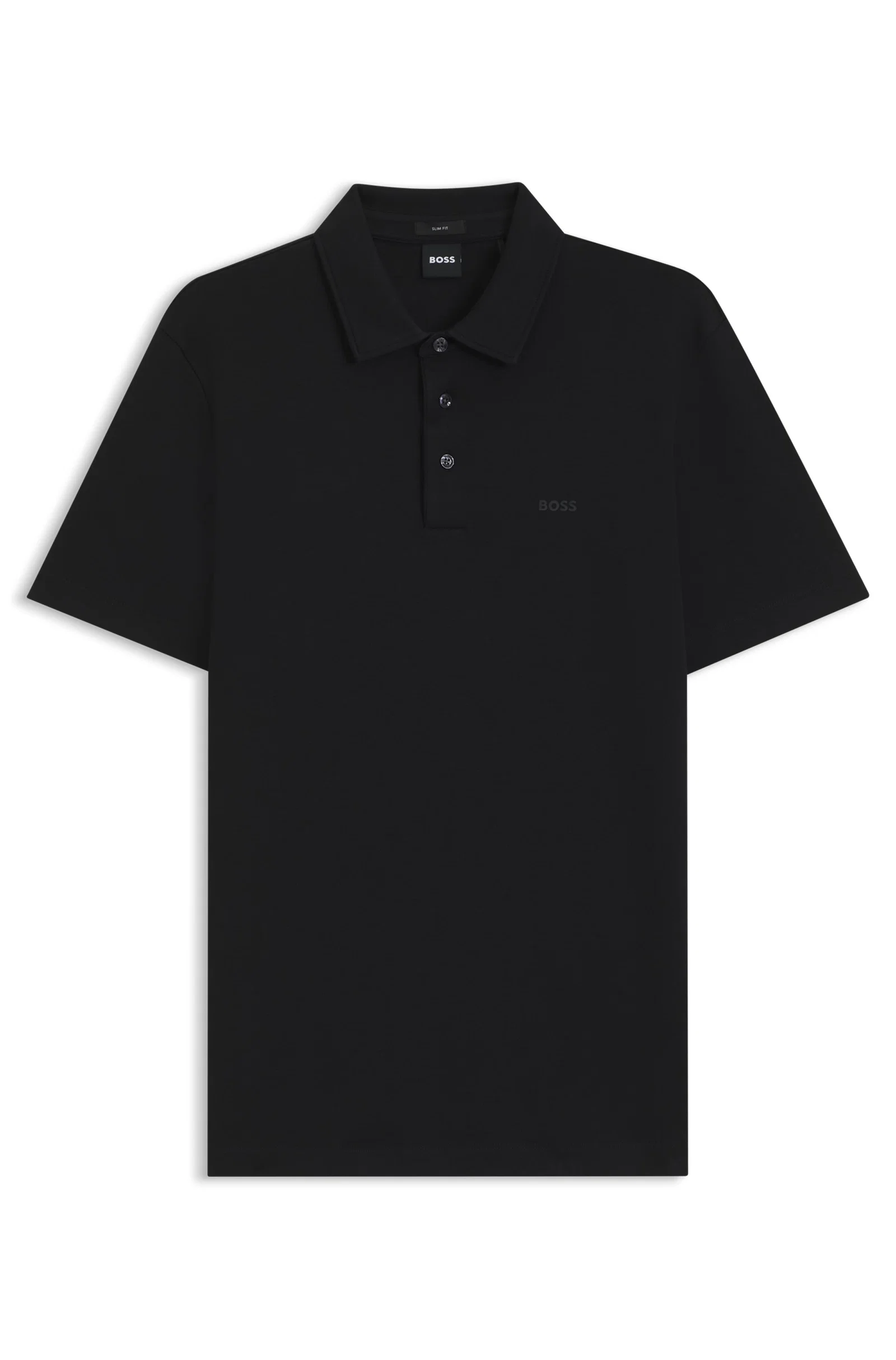 Polo Slim Fit Em Algodão Orgânico Com Logo