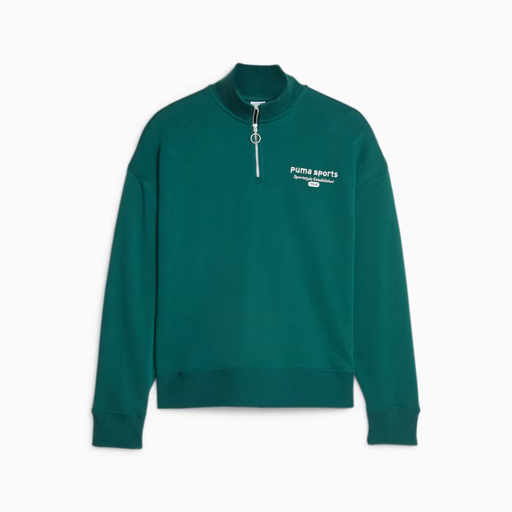 Moletom Puma TEAM Half-Zip Feminino