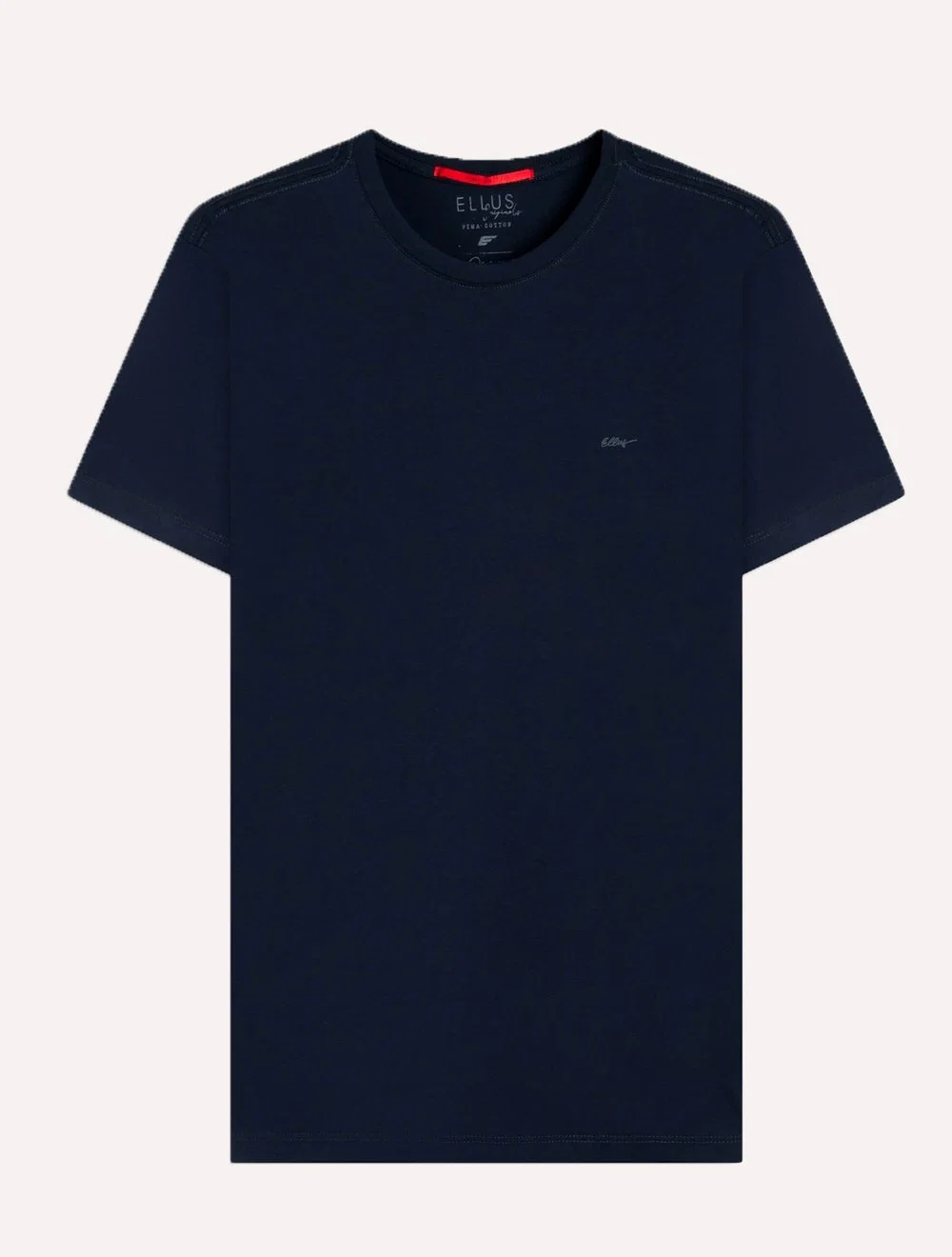 Camiseta Ellus Masculina Pima Cotton Signature Azul Marinho