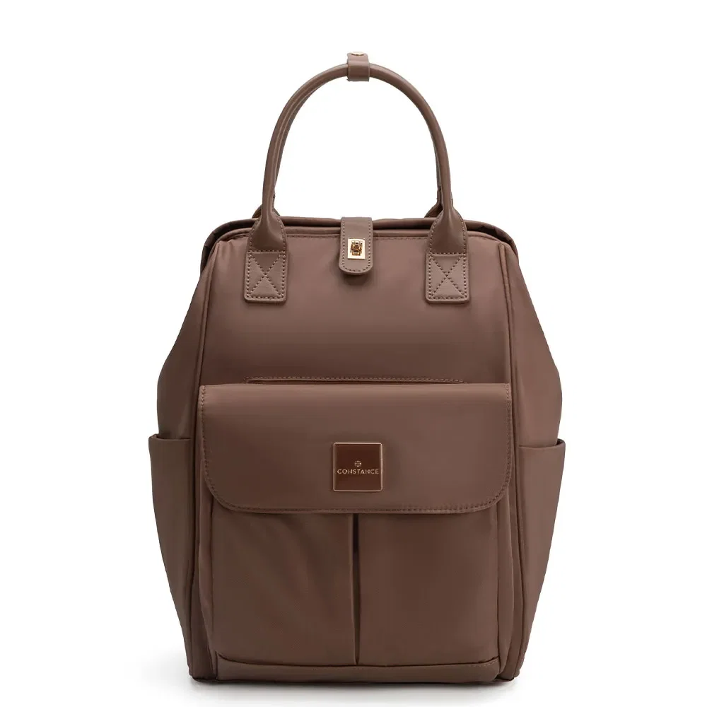 Mochila Grande Nylon Marrom