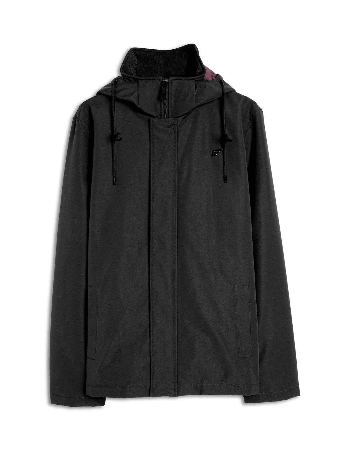 Jaqueta Nylon Ribbon Hood Preto — imagem 1