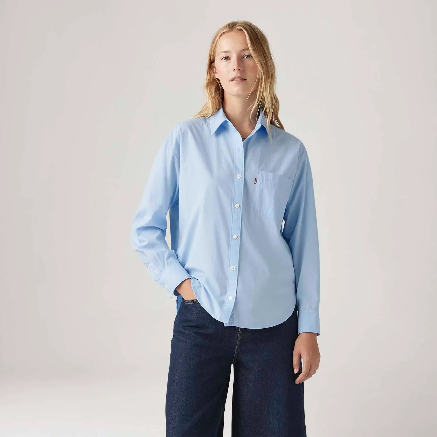 Camisa Jeans Levi's® Harlie New Azul Claro — imagem 1